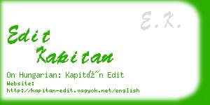 edit kapitan business card